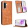 Mobigear Sensation Housse Samsung Galaxy A56 Etui Porte-Monnaie - Marron
