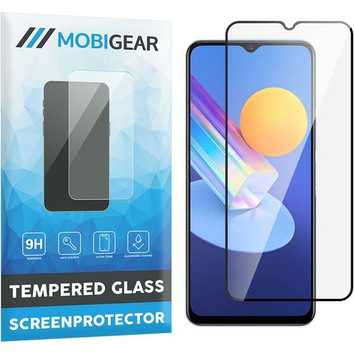 Mobigear Premium Vivo Y52 Verre trempé Protection d'écran - Compatible Coque - Noir