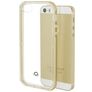 Mobilize Gelly Plus Coque Transparente iPhone 5 Coque arrière en TPU Souple - Champagne