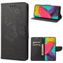 Mobigear Butterfly Housse Samsung Galaxy M53 Etui Porte-Monnaie - Noir