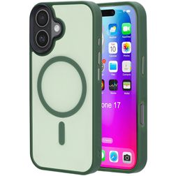 Mobiparts Hardcover iPhone 17 MagSafe Plastique rigide Coque arrière - Satin Green