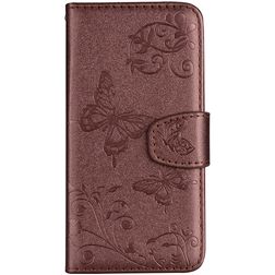 Mobigear Butterfly Housse Xiaomi Mi 8 SE Etui Porte-Monnaie - Marron