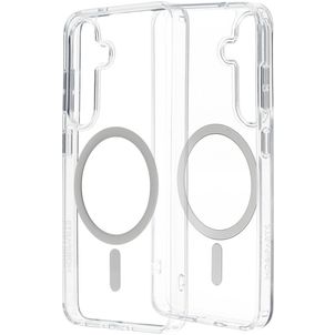 Mobiparts Hardcover Coque Transparente Samsung Galaxy S25 MagSafe Coque arrière Rigide - Transparent
