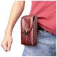 Mobigear Etui de ceinture (max 17 cm x 10,5 cm) - Pochette de ceinture - Holster - Marron