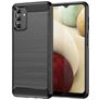 Mobigear Brushed Slim Coque Samsung Galaxy A04s Coque arrière en TPU Souple - Noir