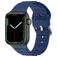Mobigear Bumpy Bracelet Silicone Apple Watch Fermeture boucle ardillon - 42/41/40/38 mm - Dark Blue