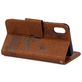 Mobigear Butterfly Housse iPhone XS Etui Porte-Monnaie - Marron