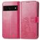 Mobigear Clover Google Pixel 7 Étui Portefeuille - Magenta