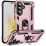 Mobigear Armor ring Coque Samsung Galaxy A57 Coque arrière Rigide Anti-Chocs avec Anneau-Support - Rose doré