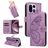 Mobigear Butterfly Housse OnePlus 15 Etui Porte-Monnaie - Violet