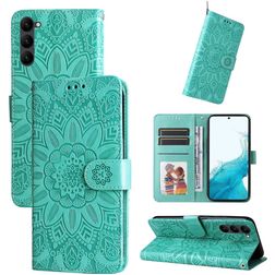Mobigear Sunflower Housse Samsung Galaxy S23 Etui Porte-Monnaie - Vert