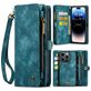 Caseme 008 Housse iPhone 14 Pro Etui avec Coque Détachable Porte-Monnaie - Bleu