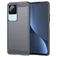 Mobigear Brushed Slim Coque POCO F4 Coque arrière en TPU Souple - Gris