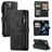 Caseme C30 Housse iPhone 13 Etui Porte-Monnaie - Noir