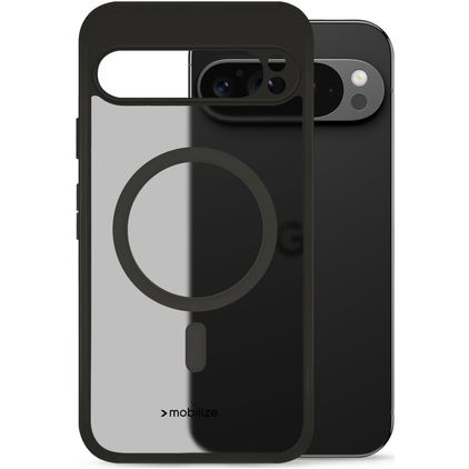 Mobilize Hybrid Pro Coque Google Pixel 9 Pro MagSafe Coque arrière Rigide Anti-Chocs - Noir