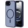 Mobiparts Hardcover iPhone 16e MagSafe Plastique rigide Coque arrière - Satin Blue