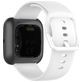 Mobigear Sport Buckle Bracelet Silicone Fitbit Versa Lite Fermeture boucle ardillon - Blanc