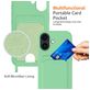 Mobigear Lanyard Card iPhone 17 Coque avec cordon en Silicone et Porte-Cartes - Vert