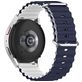 Mobigear Ocean Bracelet Silicone Smartwatch Fermeture boucle ardillon - Connexion universelle de 20 mm - Blanc / Dark Blue