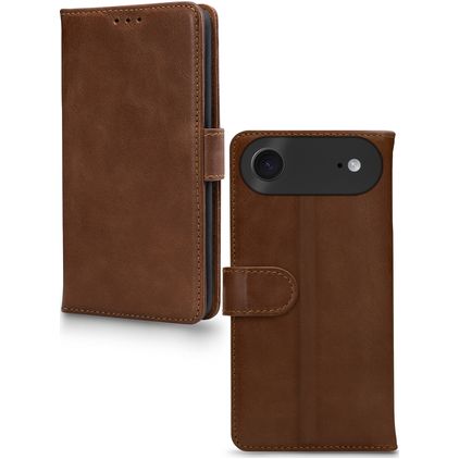 Mobilize Wallet iPhone Air Cuir véritable Étui Portefeuille - Marron