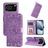 Mobigear Sunflower Housse iPhone 17 Pro Etui Porte-Monnaie - Violet