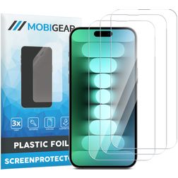 Mobigear iPhone 15 Pro Max Protection d'écran Film - Compatible coque (Lot de 3)