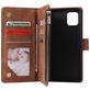 Mobigear Zipper Housse Samsung Galaxy Note 10 Lite Etui Porte-Monnaie - Marron
