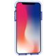 Mobigear Diamond Coque iPhone XR Coque arrière Rigide - Transparent / Bleu
