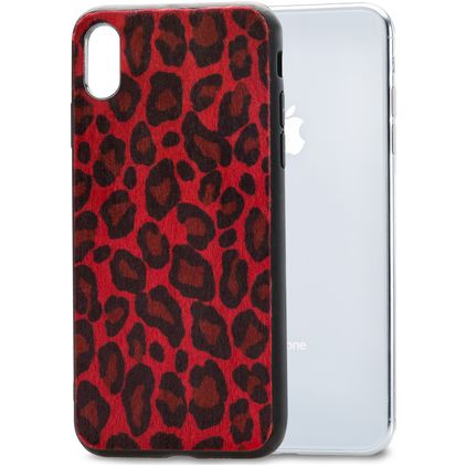 Mobilize Gelly Coque iPhone XS Coque arrière en TPU Souple - Leopard