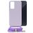 Mobilize Lanyard Gelly Samsung Galaxy A35 TPU souple Coque avec cordon - Pastel Purple