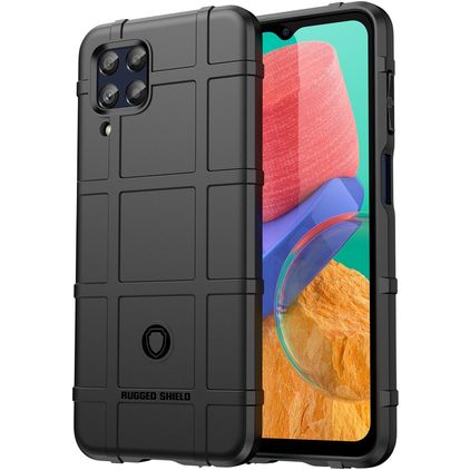 Mobigear Rugged Shield Samsung Galaxy M33 TPU souple Coque arrière Antichoc - Noir