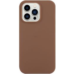 Mobigear Colors Coque iPhone 14 Pro Max Coque arrière en TPU Souple - Marron