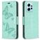 Mobigear Butterfly Housse Xiaomi Redmi Note 12 Etui Porte-Monnaie - Vert