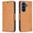 Mobigear Excellent Housse Samsung Galaxy A37 Etui Porte-Monnaie - Cognac