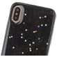 Mobigear Glitter Coque iPhone XR Coque arrière Rigide - Noir