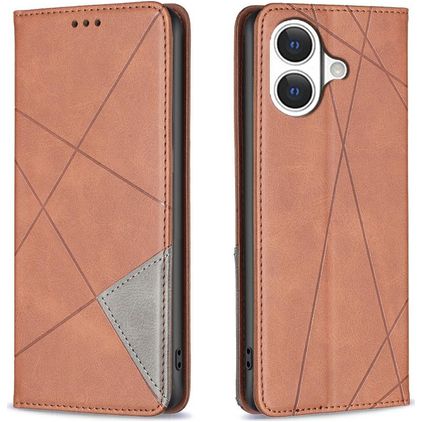 Mobigear Rhombus Slim Housse iPhone 17 Etui - Marron