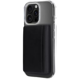 Mobiparts Card Wallet - Porte Cartes en en Cuir véritable - 2 Cartes - Compatible MagSafe - Noir