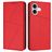 Mobigear Frosted Flip Housse iPhone 17 Etui Porte-Monnaie - Rouge