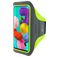 Mobiparts Comfort Fit Brassard Téléphone Samsung Galaxy A51 Brassard Coque de Sport en Neoprène - Neon Green