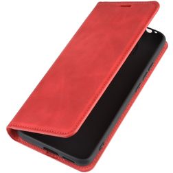 Mobigear Retro Slim Housse POCO F2 Pro Etui Porte-Monnaie - Rouge