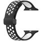 Mobigear Sport Plus Mag Bracelet Silicone Apple Watch Fermeture magnétique - 42/41/40/38 mm - Blanc / Charcoal