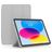 Mobigear Tri-Fold Gel Coque iPad 11 (2025) Etui en TPU,Similicuir - Gris