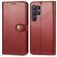 Mobigear Snap Button Housse Samsung Galaxy S25 Plus Etui Porte-Monnaie - Rouge