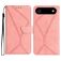 Mobigear Stitch iPhone Air Étui Portefeuille - Rose