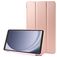 Mobigear Tri-Fold Gel Coque Samsung Galaxy Tab A11 Etui en TPU,Similicuir - Rose doré