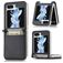 Mobigear Excellent Coque Samsung Galaxy Z Flip 5 Coque arrière Rigide avec Porte-Cartes - Noir