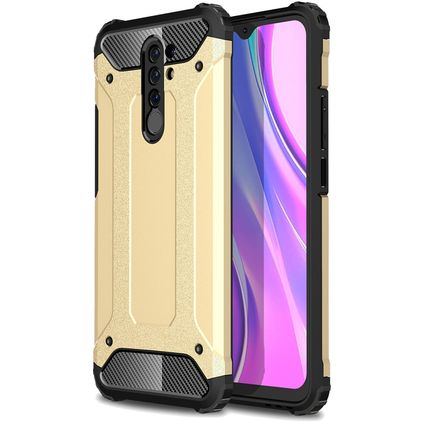 Mobigear Outdoor Coque Xiaomi Redmi 9 Coque arrière Rigide Anti-Chocs - Or