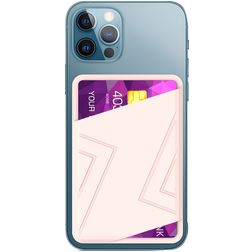 Mobigear Wallet Pouch - Porte Cartes en en Silicone - 2 Cartes - Compatible MagSafe - Rose