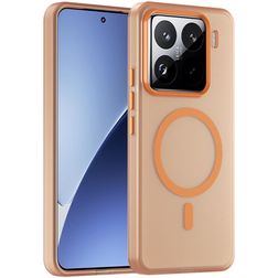 Mobigear Shockproof Xiaomi 15 Pro MagSafe Plastique rigide Coque arrière - Orange