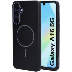 Mobiparts Slim Line Samsung Galaxy A16 MagSafe Plastique rigide Coque arrière - Onyx Black